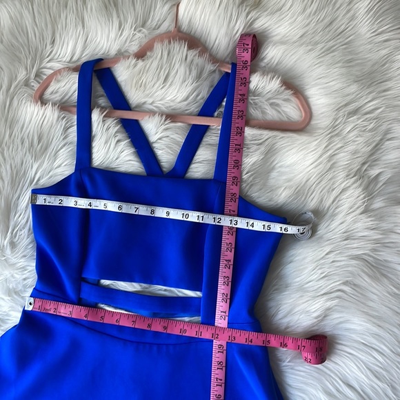 Express Cobalt Blue Cutout Dress Size 10. - Picture 8 of 11